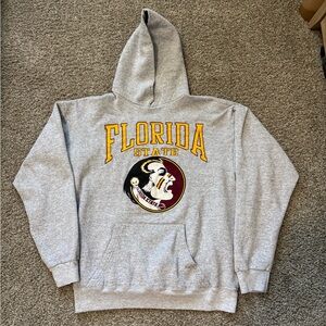 Vintage Soffe sweats Florida State Grey Hoodie Made In USA Men's Size Large